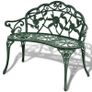 Garden Bench 100 cm Cast Iron Image 2