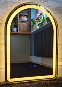 LED Bathroom Mirror Gold