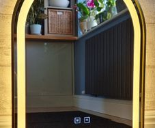 LED Bathroom Mirror Gold