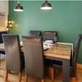 6 Black - High Back Leather Chairs. Image 2