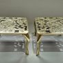 Pair of Antique 1913 British Brass Trivets Image 2