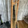Vintage-Style Rattan Full-Length Floor Mirror (Boho/Cheval Style) Image 3