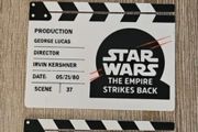 Star Wars trilogy display scene clap boards