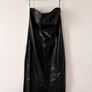 H&M Womens Black Crocodile-patterned Coated bandeau dress EU 42 Image 5