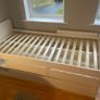 Ikea SLAKT Single white bed with storage Image 9