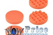 36844 5" Buffing Sponge Pads Drill Polishing Buffer Flat Wave Pad Disc 4pcs