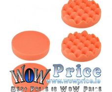 36844 5" Buffing Sponge Pads Drill Polishing Buffer Flat Wave Pad Disc 4pcs