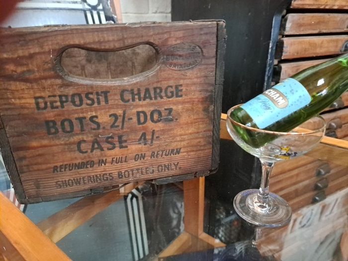 Vintage Babycham wooden Box