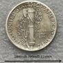 1 Dime 1916, USA, Commemorative / Souvenir Coins. Image 2