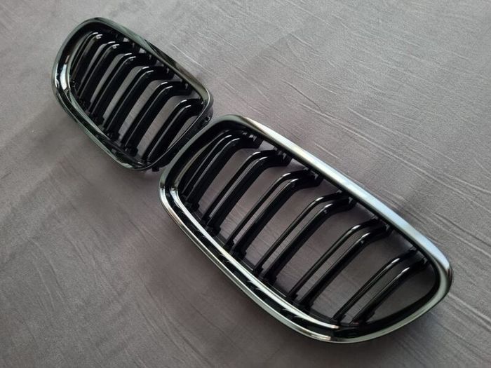 BMW 3 Series E90 E91 Lci Gloss Black Kidney Grilles Brand New