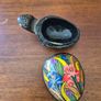 Wood Handpainted Paper Mache Turtle Box Trinket Keepsake Image 3