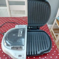 George Foreman double grills with individual timers and hot plates, working perfectly in good condition