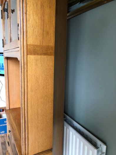light oak solid tv corner unit ..immaculate