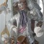 Victorian Glass Dome (18")with Statuette Image 3
