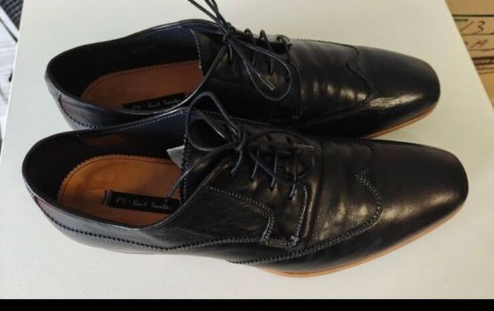 Paul Smith Black Leather Oxford Shoes