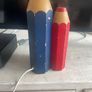 Vintage Wooden Crayon Lamp Image 6