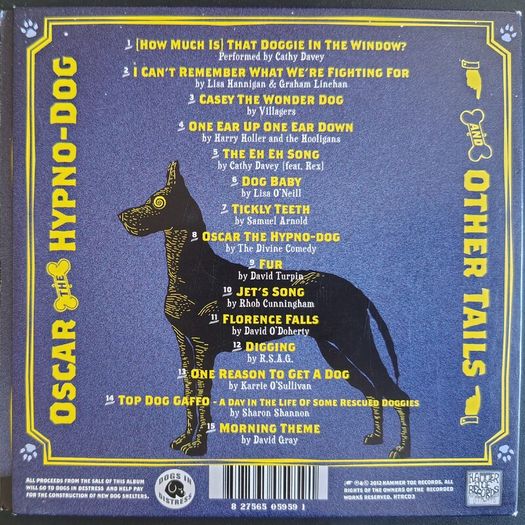 Various - Oscar The Hypno-Dog And Other Tails CD (2012) RARE Out Of Print Compilation Divine Comedy, Cathy Davey etc.