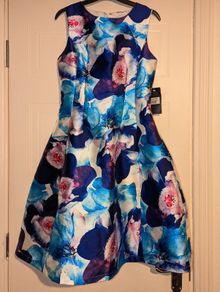 stunning floral midi dress by Marc Angelo