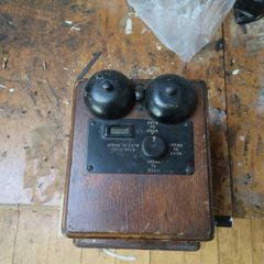 Antique Wind Up Telephone Box