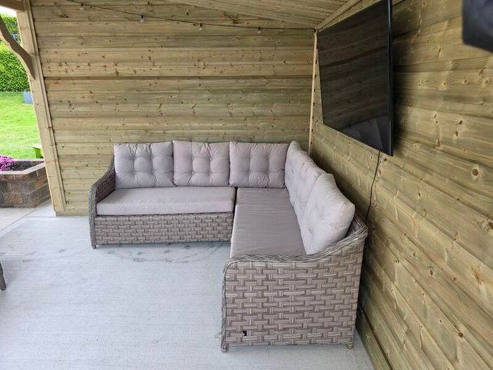 Rattan Corner Lounger
