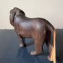 Vintage Wooden Lion Sculpture Image 4