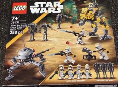 LEGO Star Wars 75431 327th Star Corps Clone Troopers Battle Pack. Including post