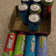 Selection of energy drinks