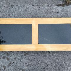 Solid Oak Hall Console Table with Granite inserts
