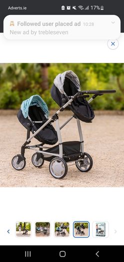 deluxe twin pram