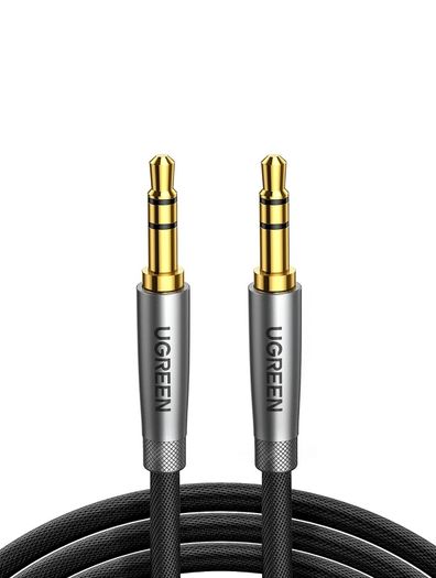 Aux Cable 3.3FT Braided Stereo 3.5mm Audio Cable Headphone Mini Jack Male to Male Auxiliary TRS Lead Compatible with iPhone Galaxy iPad iPod Car Speaker MP3 Player Home Stereo TV PC Laptop (1M)