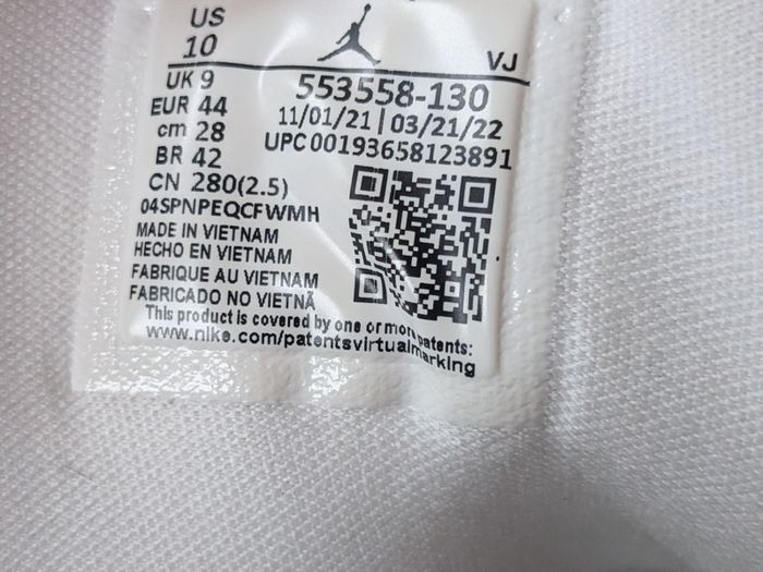Air Jordan 1 Low "Triple White" sneakers