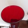 red glass vase / hurricane lamp Image 4