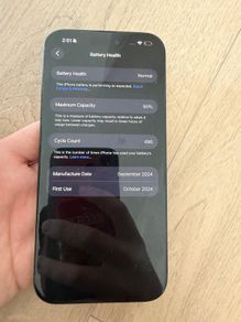 Apple iPhone 16 Pro Max 128GB with box and Apple case.