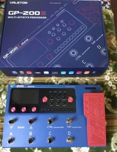 Valeton GP 200X Guitar Multi Effects Processor plus Valeton GP 200 case plus purchased bundles from choptones and others worth over 80eu