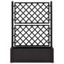 Garden Raised Bed with Trellis and Self Watering System Anthracite Image 5