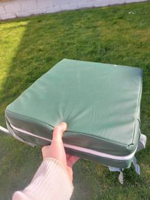 Booster cushion with straps