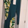 ZARA Collection green floral asymmetrical midi Sz M-L - Bnwt Rrp 79.99 Image 7
