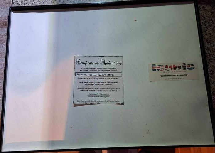 Robert De Niro & Bradley Cooper Hand Signed Photo (Framed) COA Included