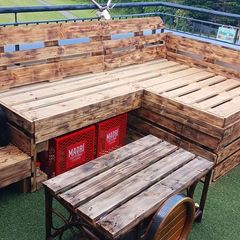 Custom Pallet Benches made to order
