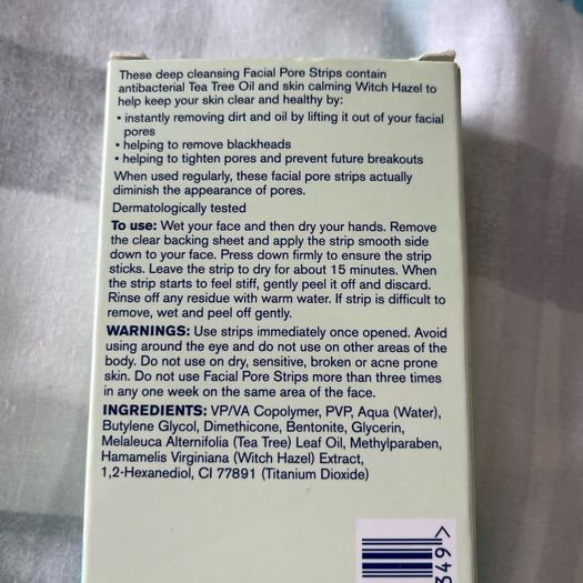 Boots Tea Tree & Witch Hazel Facial Pore Strips (6 strips)