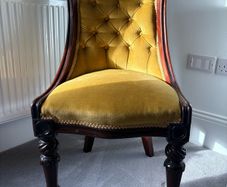 antique dining table and chairs