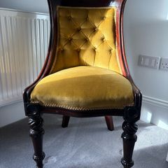 antique dining table and chairs