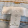 H&M Light Wash Denim Turn-Up Shorts - Size UK 10 / EUR 38 Image 3