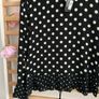 blouse Bnwt size 10 black & white polka dot top tie back detail Image 5
