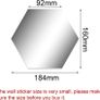 15 Pieces Removable Acrylic Mirror Setting Wall Sticker Decal for Home Living Room Bedroom Decor (Hexagon, 15 Pieces) Image 2
