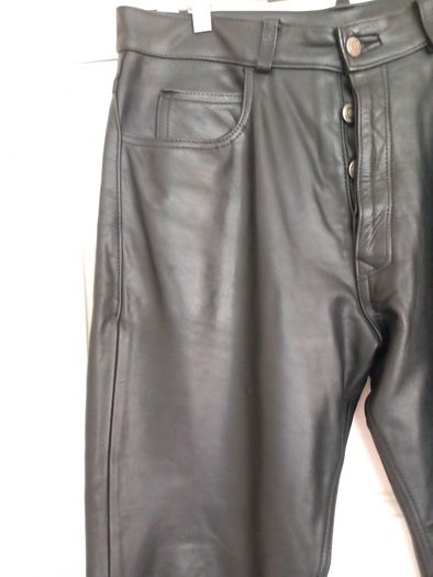 Black Leather Trousers 32" M/F