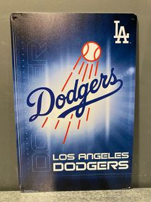 LA Dodgers Tin Metal sign