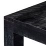 Coffee Table Black 110x50x35 cm Solid Mango Wood Image 2