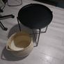 Tray coffe black table with basquet Image 2