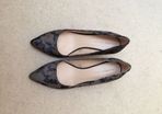 Zara camouflage ponyskin shoes 39